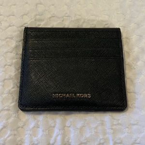 Black Michael Kors Card Holder w/ Cash Holder